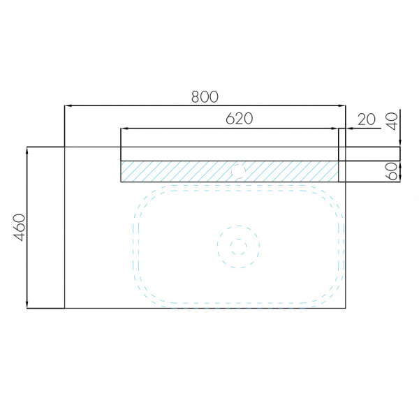 Тумба подвесная Aquaton Мишель 800x450x504 дуб эндгрейн, белый (1.A244.5.01M.IX4.0)