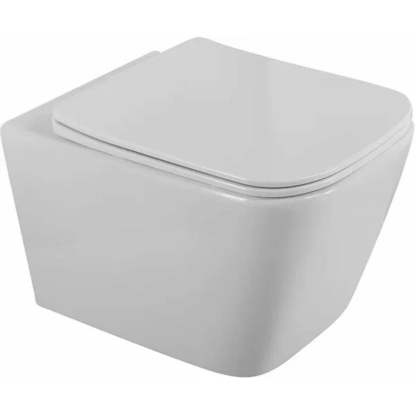 Унитаз подвесной BelBagno Due безободковый (BB7107CHR/SC)