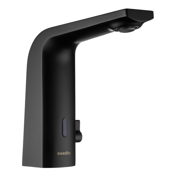 Смеситель для раковины Swedbe Europe 6020B сенсор с ручной регулировкой темп. воды черный (6020B)