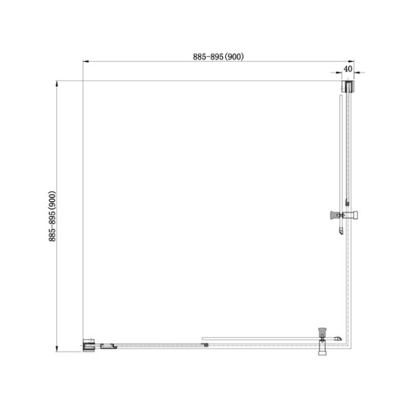 Душевой уголок Aquanet Delta Cube NPE1142 90х90х200 стекло прозрачное (00183212) Душевой уголок Aquanet Delta Cube NPE1142 90х90х200 стекло прозрачное (00183212)