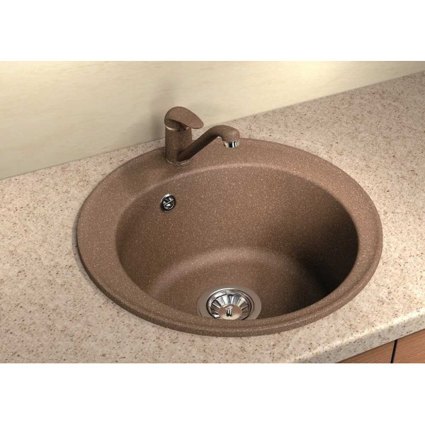 Мойка для кухни Florentina Никосия 51х51 (Fg, Бежевый) Мойка для кухни Florentina Никосия 51х51 (Fg, Бежевый)