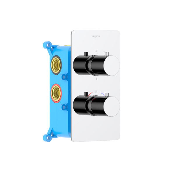 Смеситель для ваны и душа Aquatek Европа встраиваемый хром (AQ1393CR)