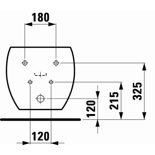 Биде подвесное Laufen Il Bagno Alessi 585х390х415  (8.3097.1.400.304.1)
