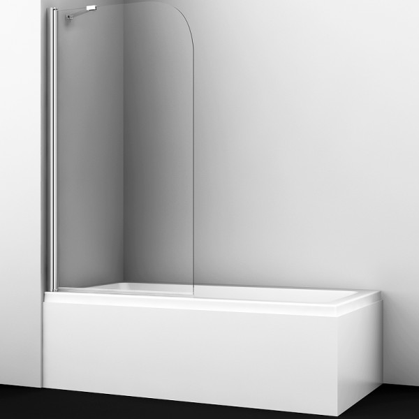 Душевая шторка для ванн WasserKRAFT Leine 80х140 стекло прозрачное, профиль хром (35P01-80 Fixed) Душевая шторка для ванн WasserKRAFT Leine 80х140 стекло прозрачное, профиль хром (35P01-80 Fixed)