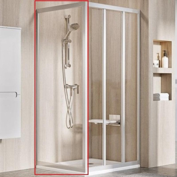 Душевое ограждение Ravak Supernova APSS-90 90x198 стекло рифленое, профиль сатин (94070UR2Z1)