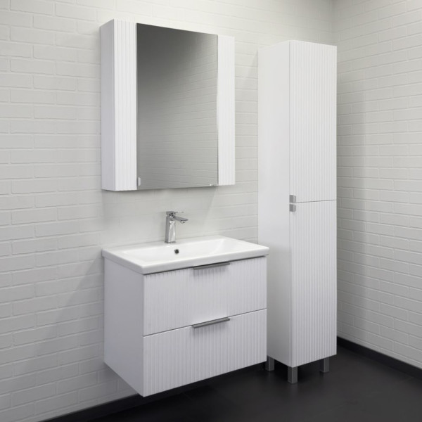 Тумба подвесная Comforty Лима 700x560x450 антрацит матовый с раковиной (00-00019188)