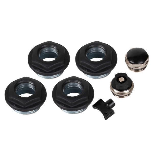 Комплект универсальный для монтажа радиатора Royal Thermo 1/2'' (черный) (RT1/2B)