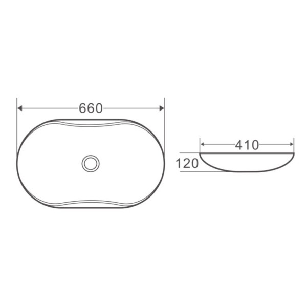 Раковина накладная BelBagno белая (BB1334)
