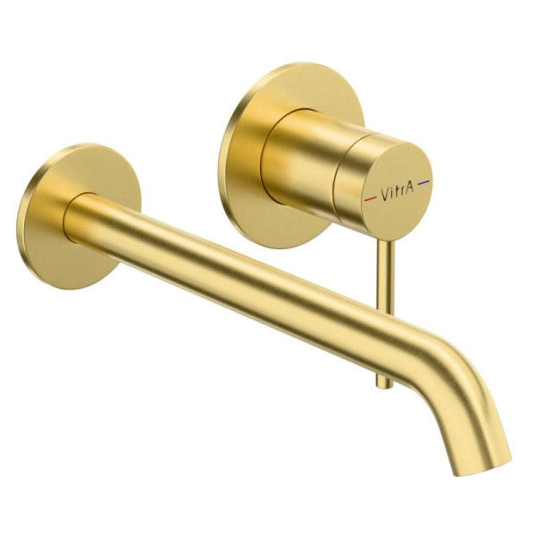 Смеситель для раковины Vitra Minimax Round золотой (A4354925EXP)