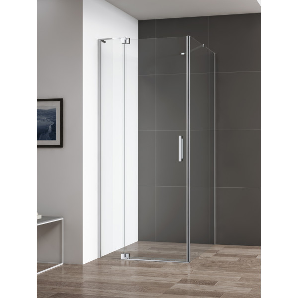 Душевой уголок Cezares Slider 90x100x195 стекло прозрачное, профиль хром (SLIDER-AH-1-100-90/100-C-Cr)