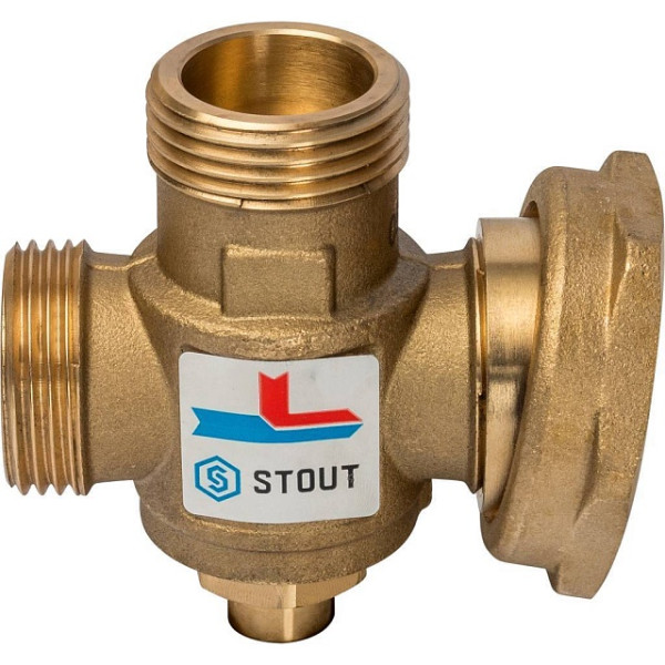 Вентиль термостатический смесительный Stout 1"Н*1 1/2"В*1"Н 70°C SVM-0050-327007