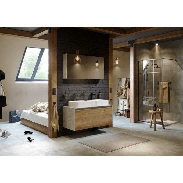 Тумба подвесная Aqwella Mobi 1200x500x510 бетон светлый (MOB0112BS)