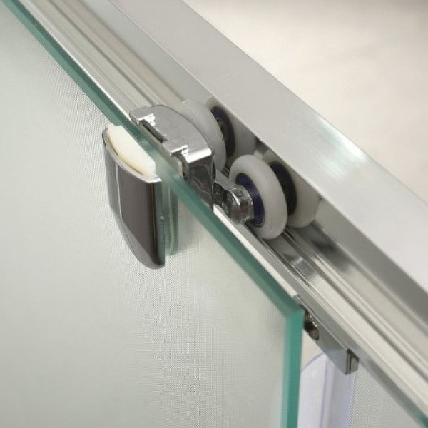 Душевая дверь BelBagno Uno-195 100x195 стекло прозрачное, профиль хром (UNO-195-BF-1-10-C-Cr)