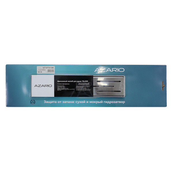 Душевой лоток горизонтальный Azario 360° 800 D40(50) с решеткой хром Душевой лоток горизонтальный Azario 360° 800 D40(50) с решеткой хром