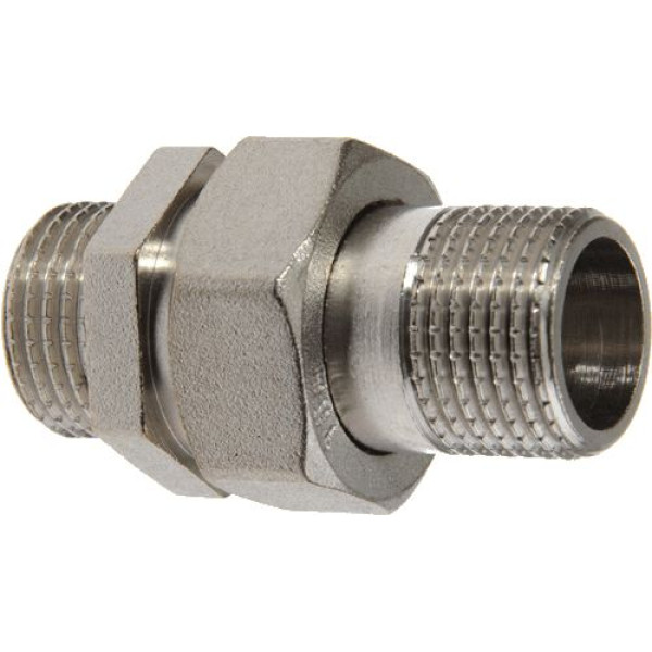 Сгон прямой 1/2" НН TeRma (никель) (06271)