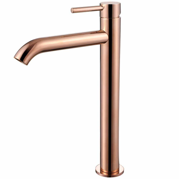 Смеситель для раковины Abber Wasser Kreis розовое золото (AF8111RG)