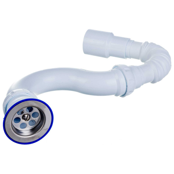 Сифон для душевого поддона прямоточный с выпуском 1 1/2"x40 с н/ж чашкой с гибким отводом 40x40/50 Unicorn G32