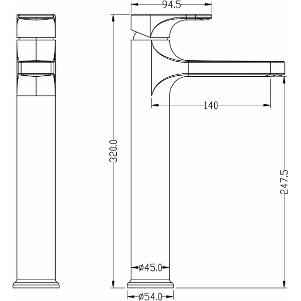 Смеситель для раковины Boheme Spectre Nickel Brush (452-NB)