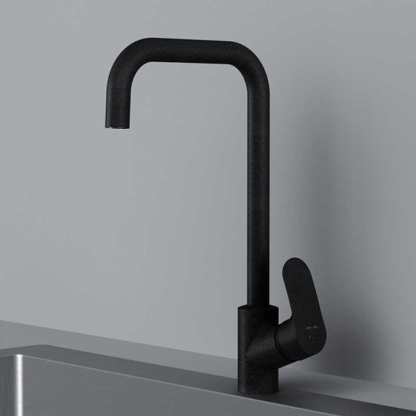 Смеситель для кухни AM.PM Like G-образный излив, черный (F8006022)
