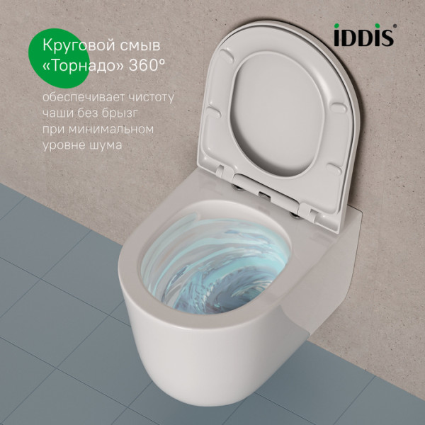 Унитаз подвесной Iddis Slide безободковый белый (SLIRDSEi25) Унитаз подвесной Iddis Slide безободковый белый (SLIRDSEi25)