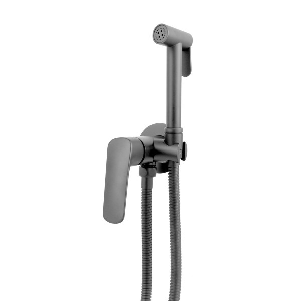 Смеситель с гигиеническим душем Aquatek Вега оружейная сталь (AQ1019BGM)