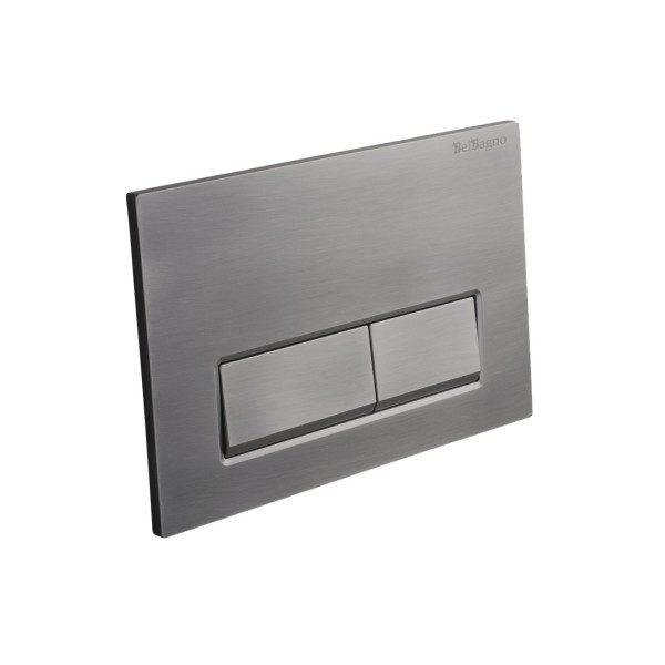Клавиша смывная BelBagno оружейная сталь (BB-15R-GM) Клавиша смывная BelBagno оружейная сталь (BB-15R-GM)