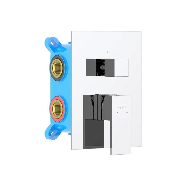 Смеситель для ванны и душа Aquatek Либра хром (AQ1647CR)