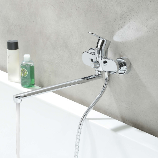 Смеситель для ванны и душа Aquatek Ника хром (AQ1842CR) Смеситель для ванны и душа Aquatek Ника хром (AQ1842CR)