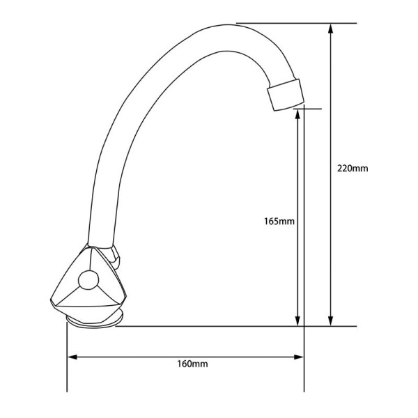Смеситель для кухни Ex-promt Trio хром (Ex102.1-02) Смеситель для кухни Ex-promt Trio хром (Ex102.1-02)