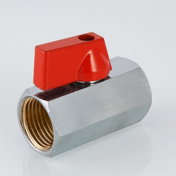 Кран 1/2" ВВ шаровый Valtec MINI (красная ручка) VT.330.N.04 Кран 1/2" ВВ шаровый Valtec MINI (красная ручка) VT.330.N.04