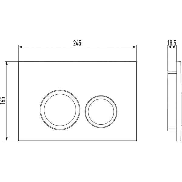 Инсталляция с подвесным унитазом Jacob Delafon Rodin с сиденьем с клавишей смыва, хром (EDY102-00, E23280-00, E38066-CP, E38064-NF) (E39933-CP)