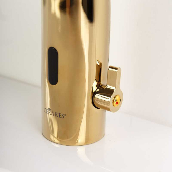 Смеситель для раковины сенсорный Cezares Vague Золото (VAGUE-ELS-03-W0)