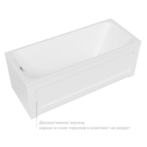 Ванна акриловая Azario Bella 140x70x62 белая (AV.0020140)