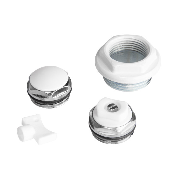 Комплект универсальный для монтажа радиатора Royal Thermo 3/4'' (белый) (RT3/4W)