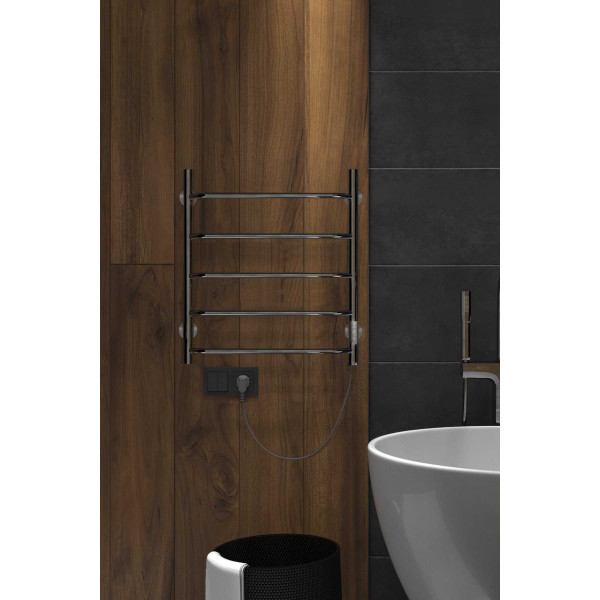 Полотенцесушитель электрический INDIGO Roof Lux 432*600 серебристый (LCRLE60-50Rt) Полотенцесушитель электрический INDIGO Roof Lux 432*600 серебристый (LCRLE60-50Rt)
