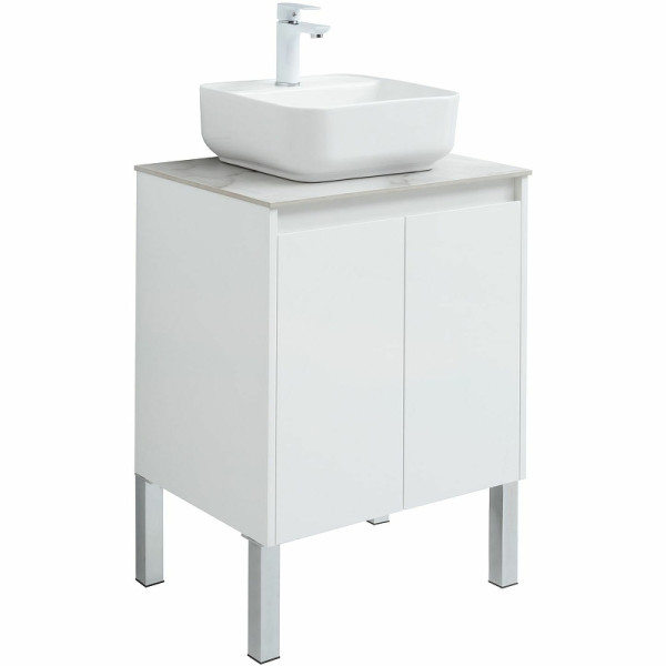 Тумба подвесная Aquanet Nova Lite 60 белый глянец (2 дверцы) (00298847)