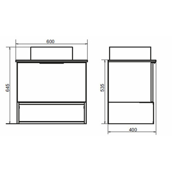 Тумба подвесная Comforty Штутгарт 600x460x560 дуб темно-коричневый (00-00001698)
