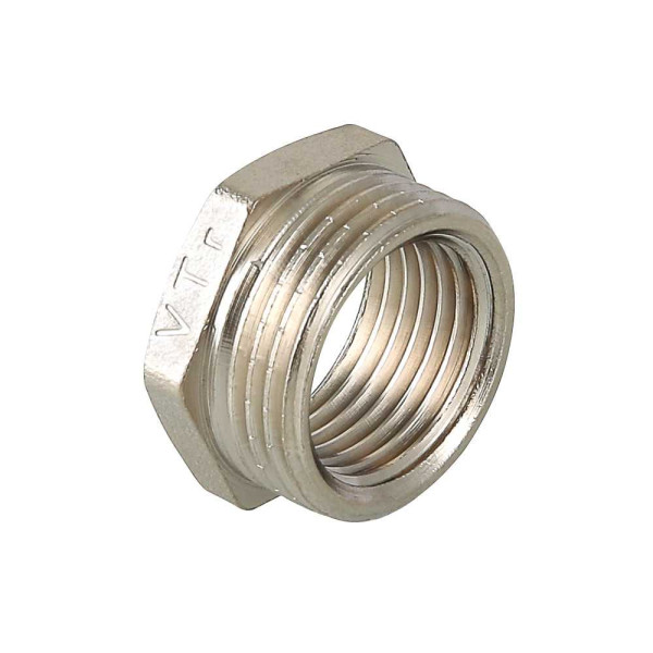 Футорка 3/4"Вх1"Н Valtec (никель) (VTr.581.N.0605) Футорка 3/4"Вх1"Н Valtec (никель) (VTr.581.N.0605)
