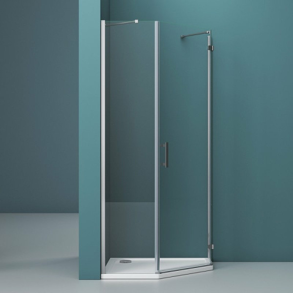 Душевой уголок BelBagno Kraft 100x100x195 стекло прозрачное, профиль хром (KRAFT-P-1-10-C-Cr-R) Душевой уголок BelBagno Kraft 100x100x195 стекло прозрачное, профиль хром (KRAFT-P-1-10-C-Cr-R)