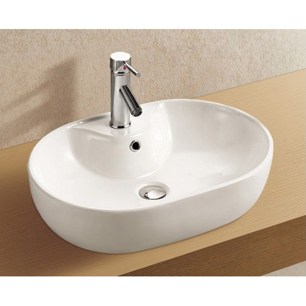 Раковина накладная Azario Orleans 60x16x42 белая (AZ-2193)