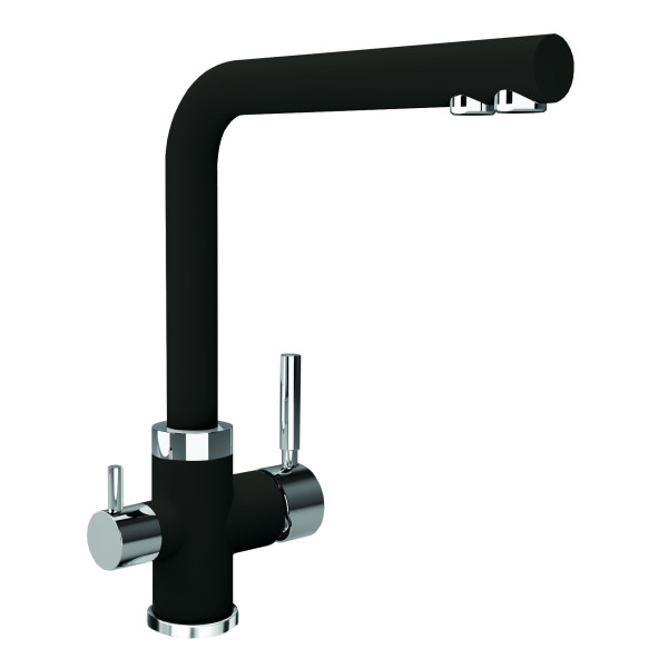 Смеситель для кухни Florentina Арес Fs антрацит (333.19H.2123.302) Смеситель для кухни Florentina Арес Fs антрацит (333.19H.2123.302)