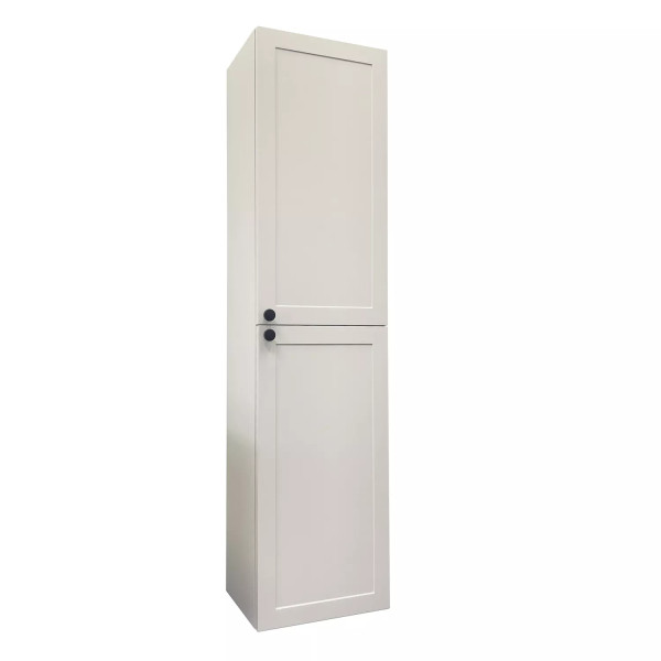 Пенал подвесной Comforty Ереван 400x400x1600 серый шёлк (00-00017603)