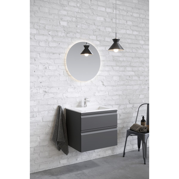 Тумба подвесная Aquatek 610x460x545 серый матовый (AQ77060-MG)