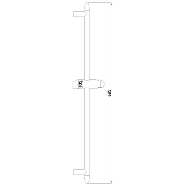 Душевая стойка Lemark 685 мм (LM8063C)