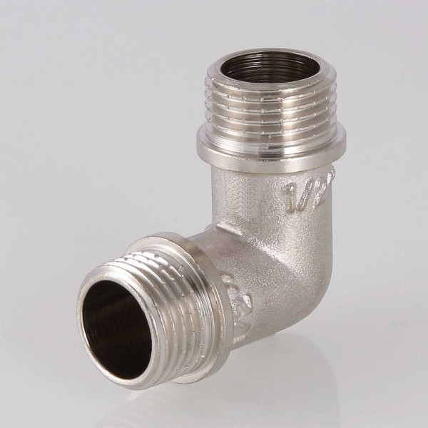 Угольник 1/2" НН Valtec (никель) (VTr.093.N.0004)