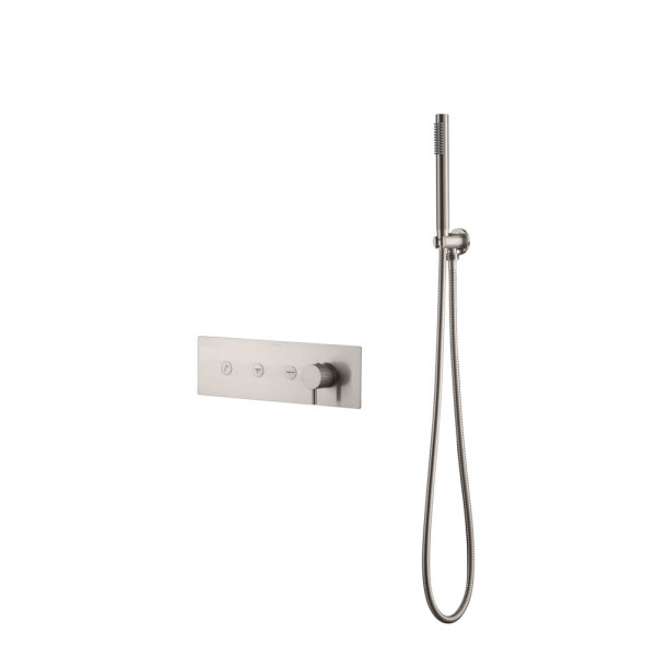 Смеситель для душа fusion с ручным душем nikel brush NB никель (130-SYS-NB) Смеситель для душа fusion с ручным душем nikel brush NB никель (130-SYS-NB)
