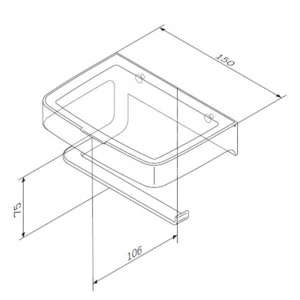 Держатель для туалетной бумаги AM.PM Inspire 2.0 (A50A341500)