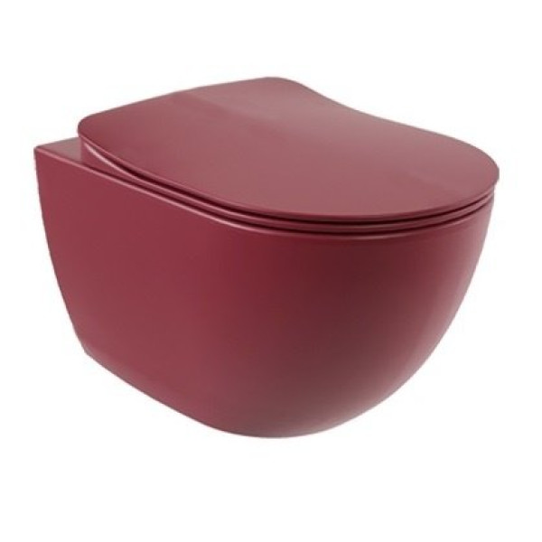 Сиденье для унитаза Creavit с микролифтом берри матовый (KC0903.01.1900E)