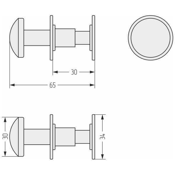 Вешалка для полотенцесушителей Сунержа Линза матовый белый (30-2010-0007)