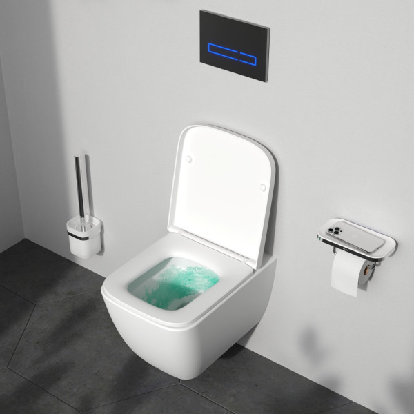 Унитаз подвесной AM.PM Gem Aquaspin с сиденьем микролифт белый (C901901SC)